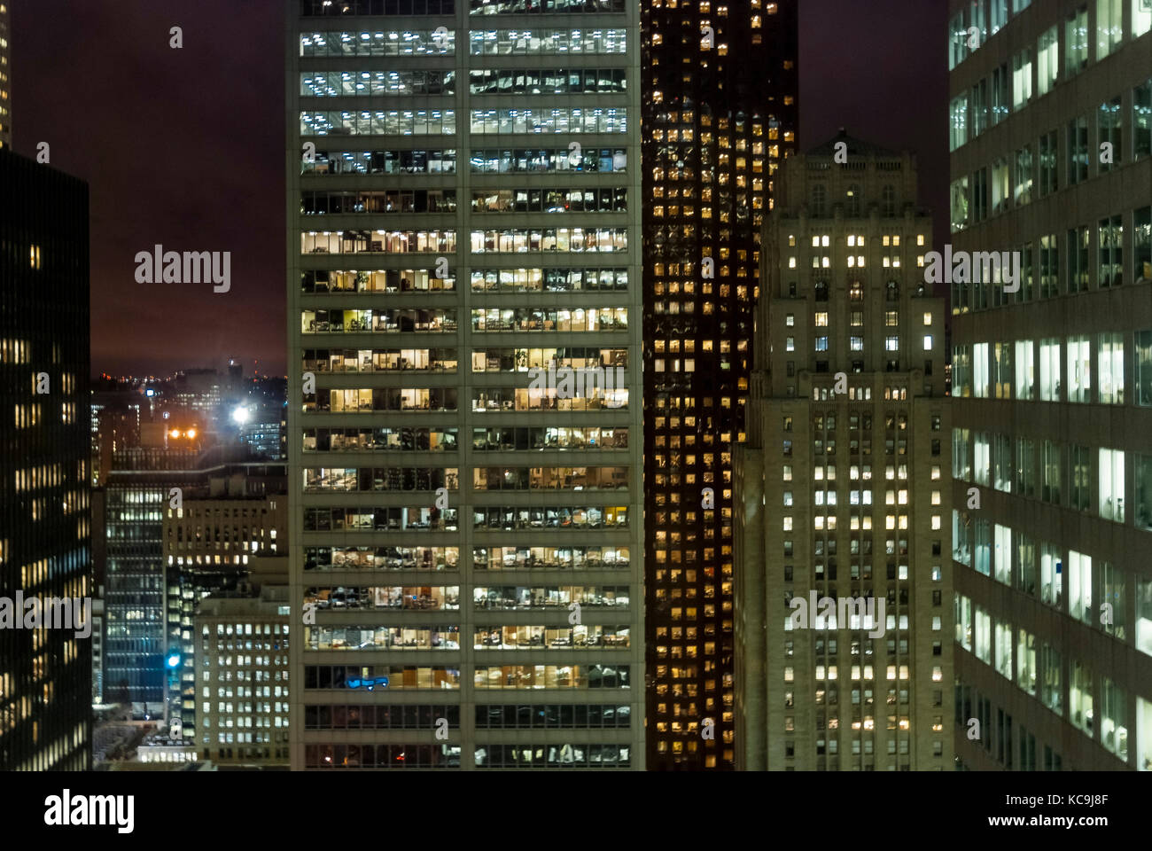 Toronto Bay Street finance District Office Towers Stockfoto