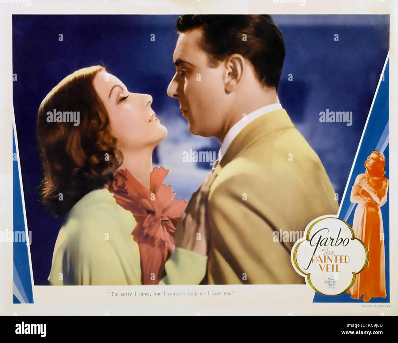 Die BEMALTEN VORHANG 1934 MGM Film mit Greta Garbo und George Brent Stockfoto
