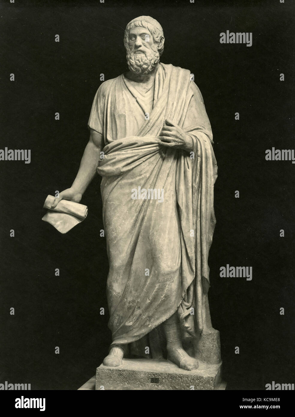 Hesiod, Skulptur Stockfoto