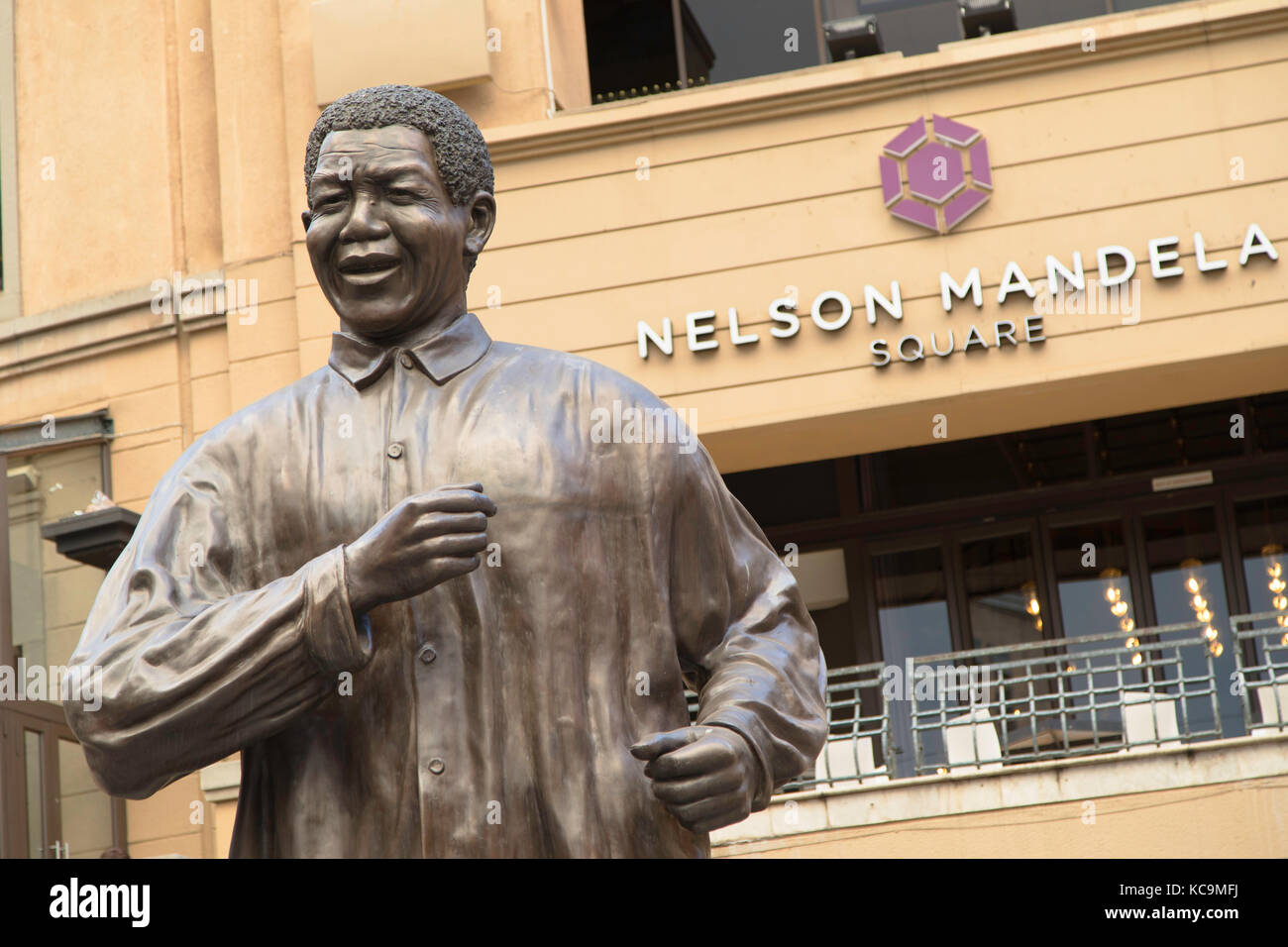 Nelson Mandela Square, Sandton, Johannesburg, Gauteng, Südafrika Stockfoto