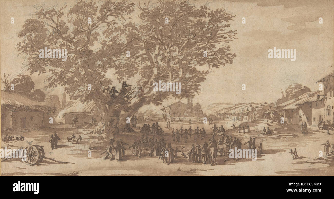 Mai Tag feiern im Xeuilley, Jacques Callot, Ca. 1624 - 25. Stockfoto