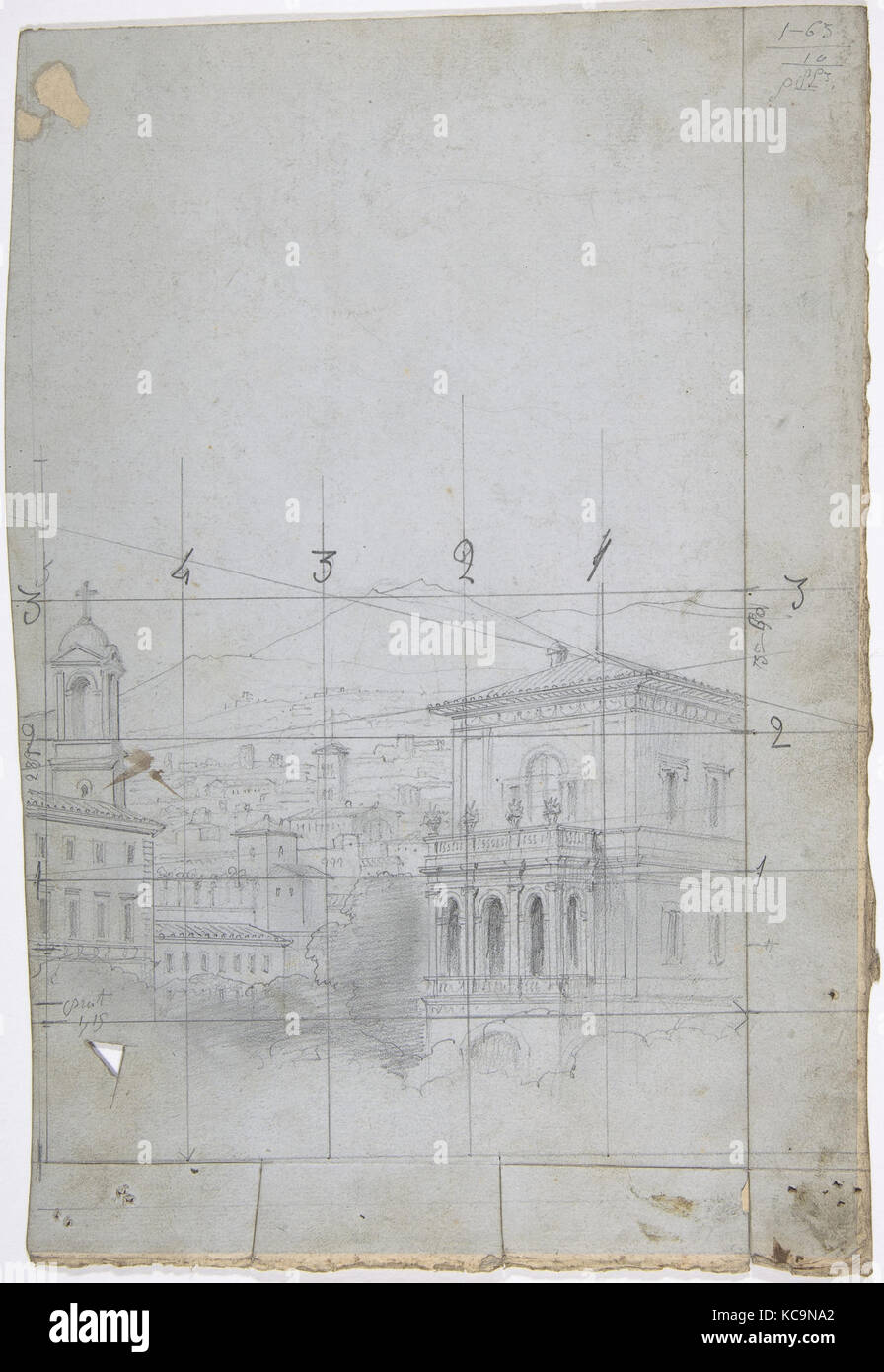 Design für ein Bühnenbild in der Opéra, Paris, Eugène Cicéri, 1830-90 Stockfoto