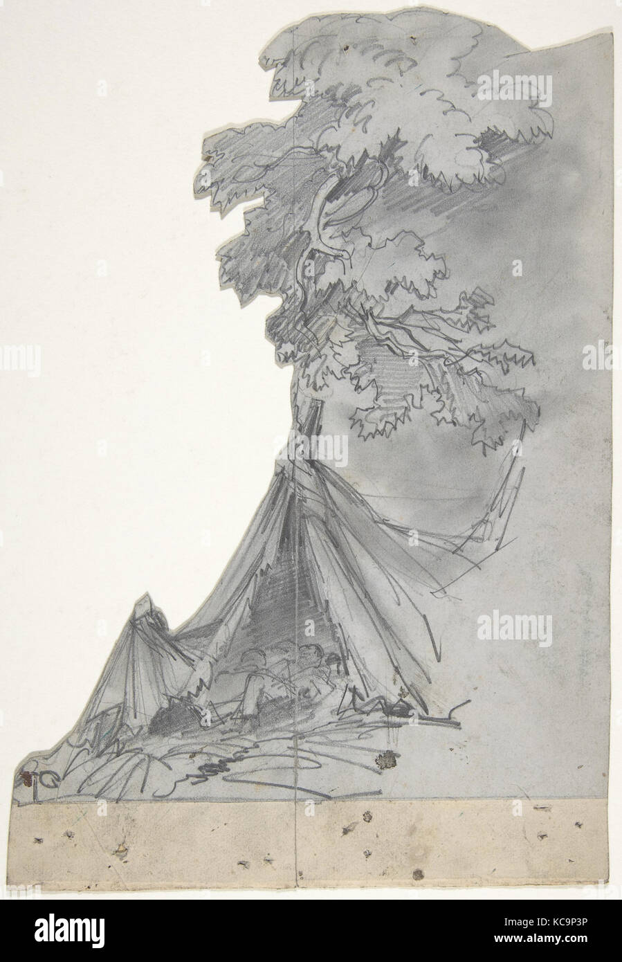 Design für ein Bühnenbild in der Opéra, Paris, Eugène Cicéri, 1830-90 Stockfoto