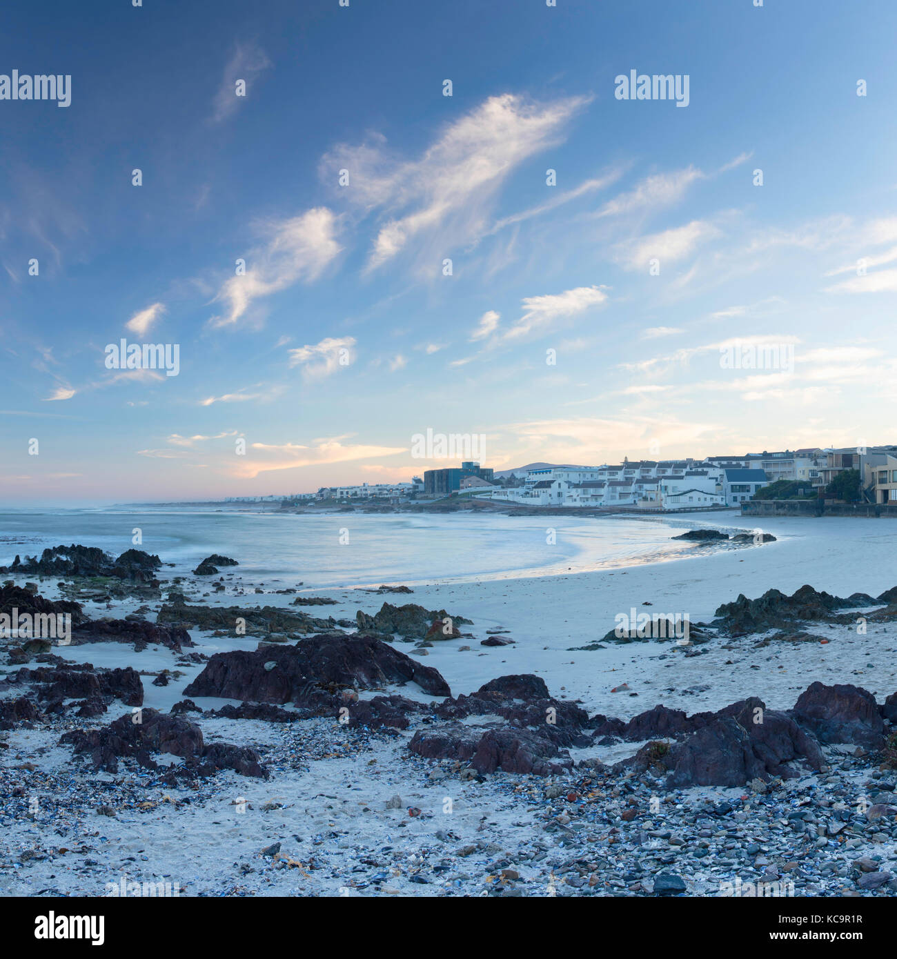 Big Bay bei Sonnenaufgang, Cape Town, Western Cape, Südafrika Stockfoto