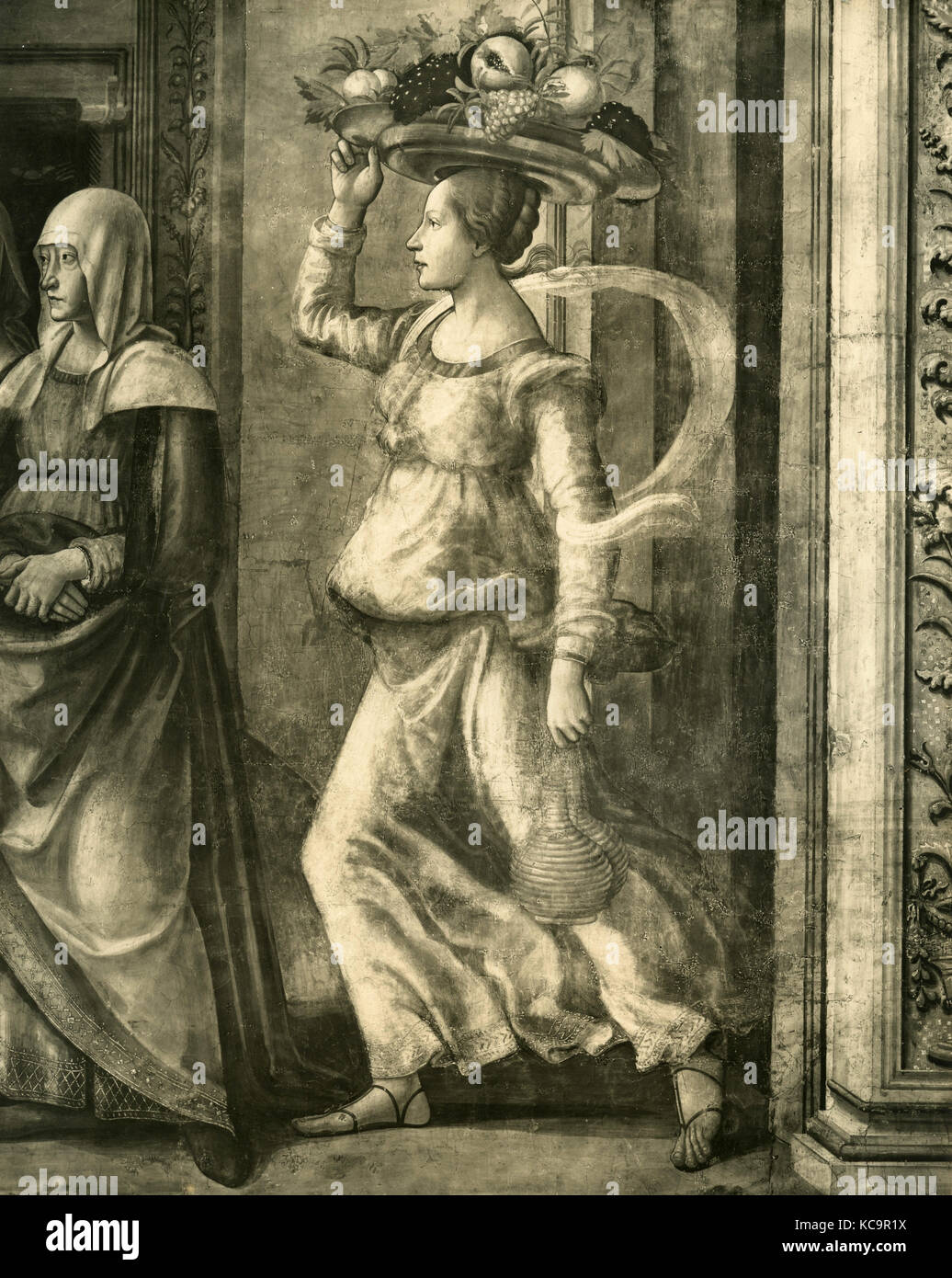 Die Geburt des hl. Johannes des Täufers, Gemälde von Domenico Ghirlandaio Bigordi AKA Stockfoto