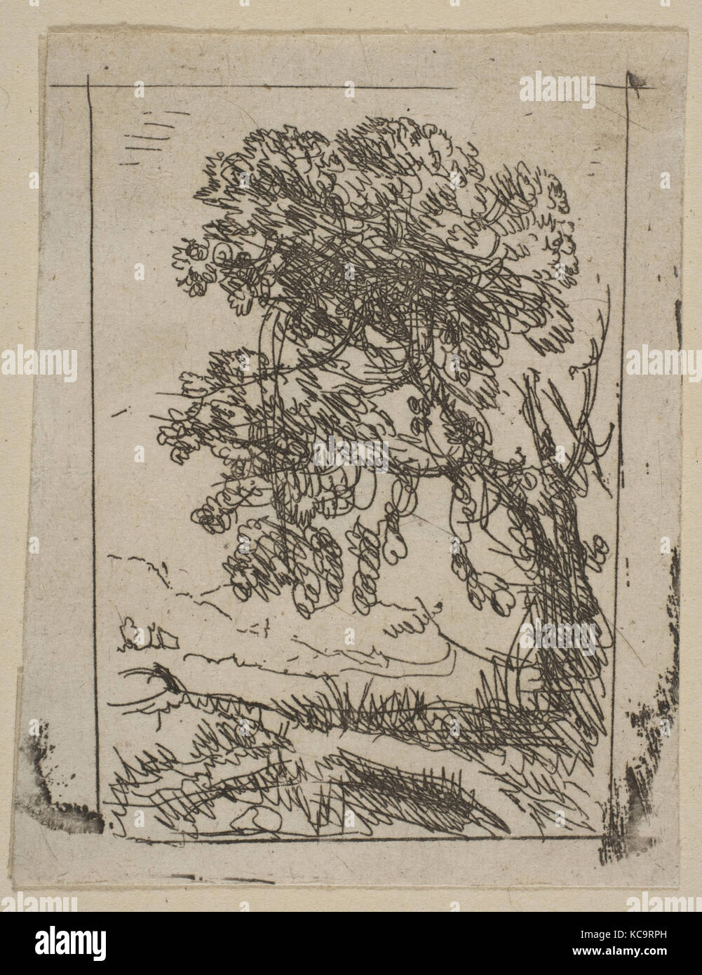 Die beiden Landschaften (Links), Claude Lorrain, Ca. 1630 Stockfoto