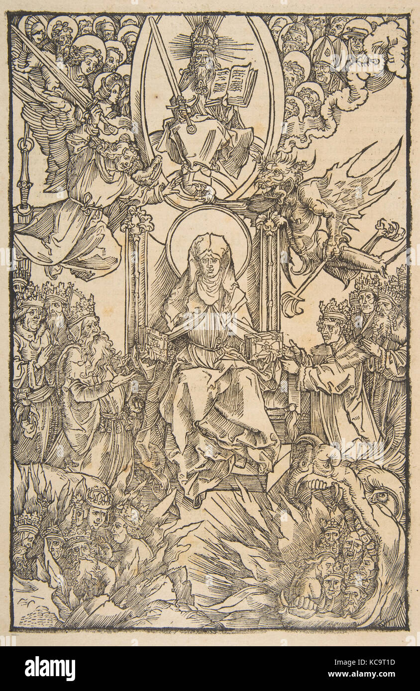 Abbildung von Offenbarungen Sancte Birgitte, Koberger Nürnberg 1500 (Lat. Text), Albrecht Dürer, N. d Stockfoto