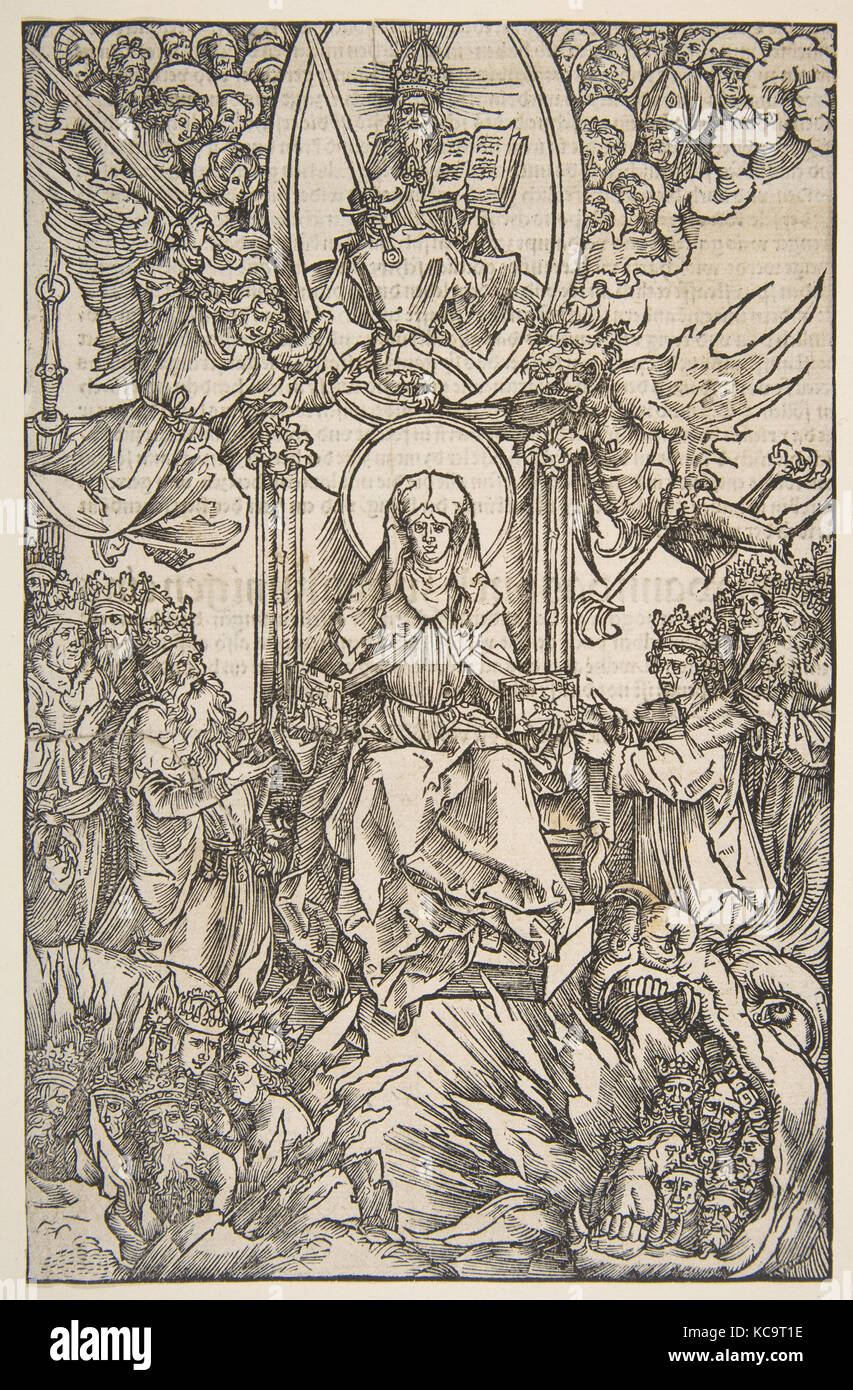 Abbildung von Offenbarungen Sancte Birgitte, Koberger Nürnberg 1502 (Deutscher Text), Albrecht Dürer, N. d Stockfoto