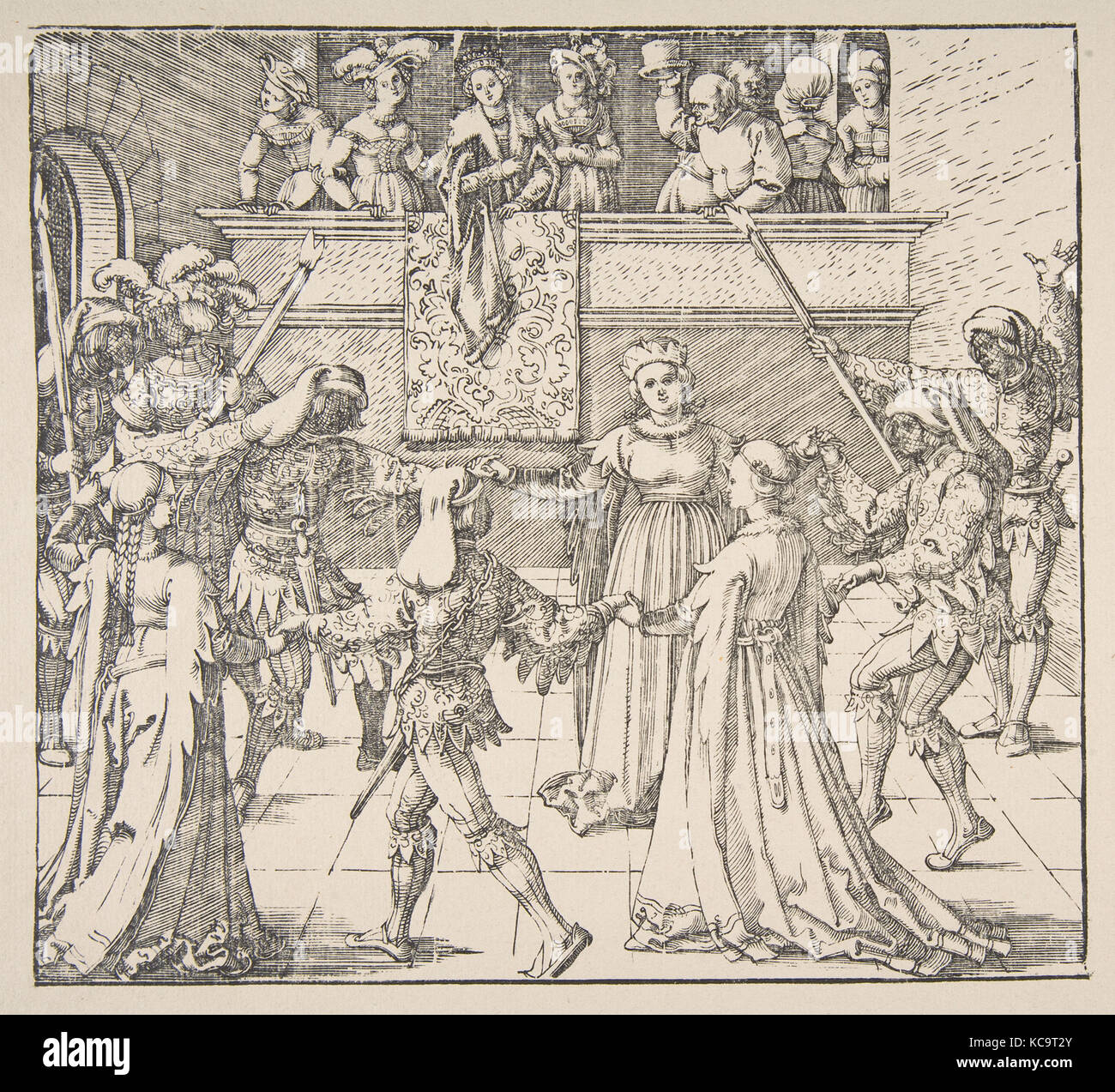 Masquerade Tanz mit Fackeln, Albrecht Dürer, Ca. 1517/18 Stockfoto