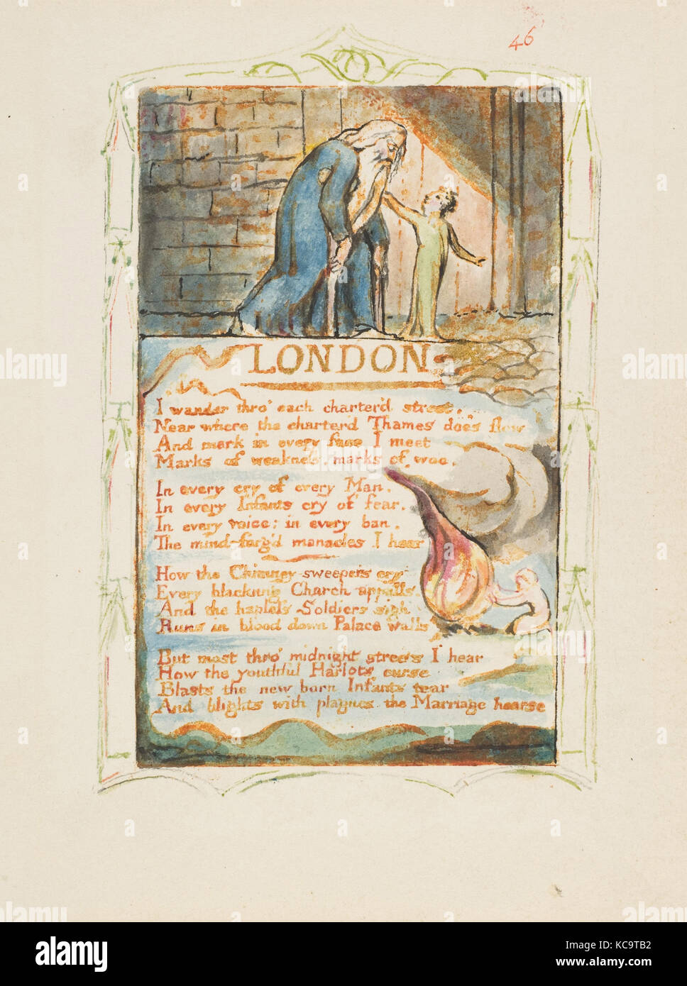 Lieder der Unschuld und Erfahrung: London, William Blake, Ca. 1825 Stockfoto