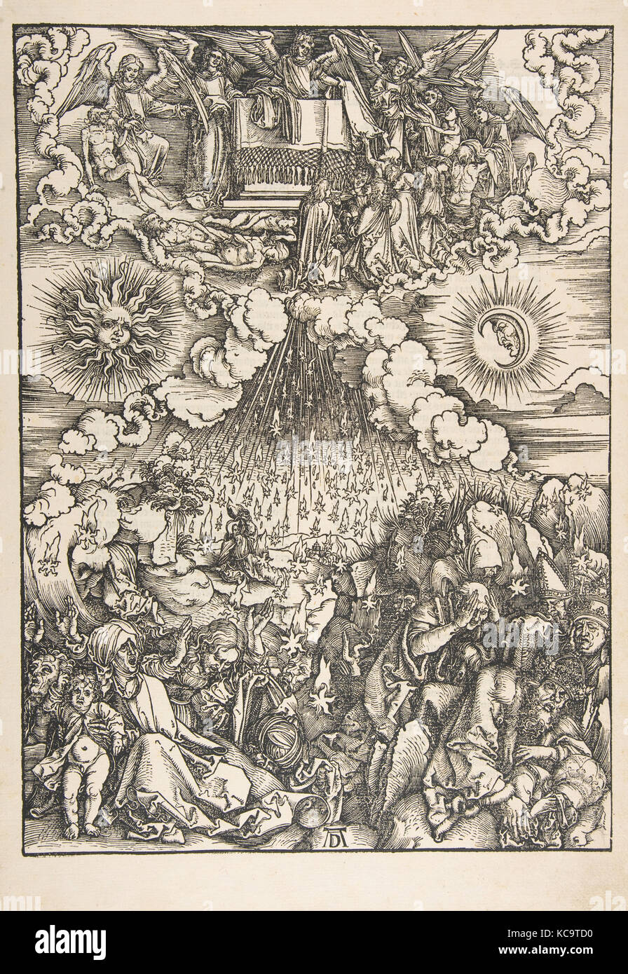 Die Eröffnung der Fünften und Sechsten Dichtungen, die von der Apokalypse, Albrecht Dürer, N. d Stockfoto