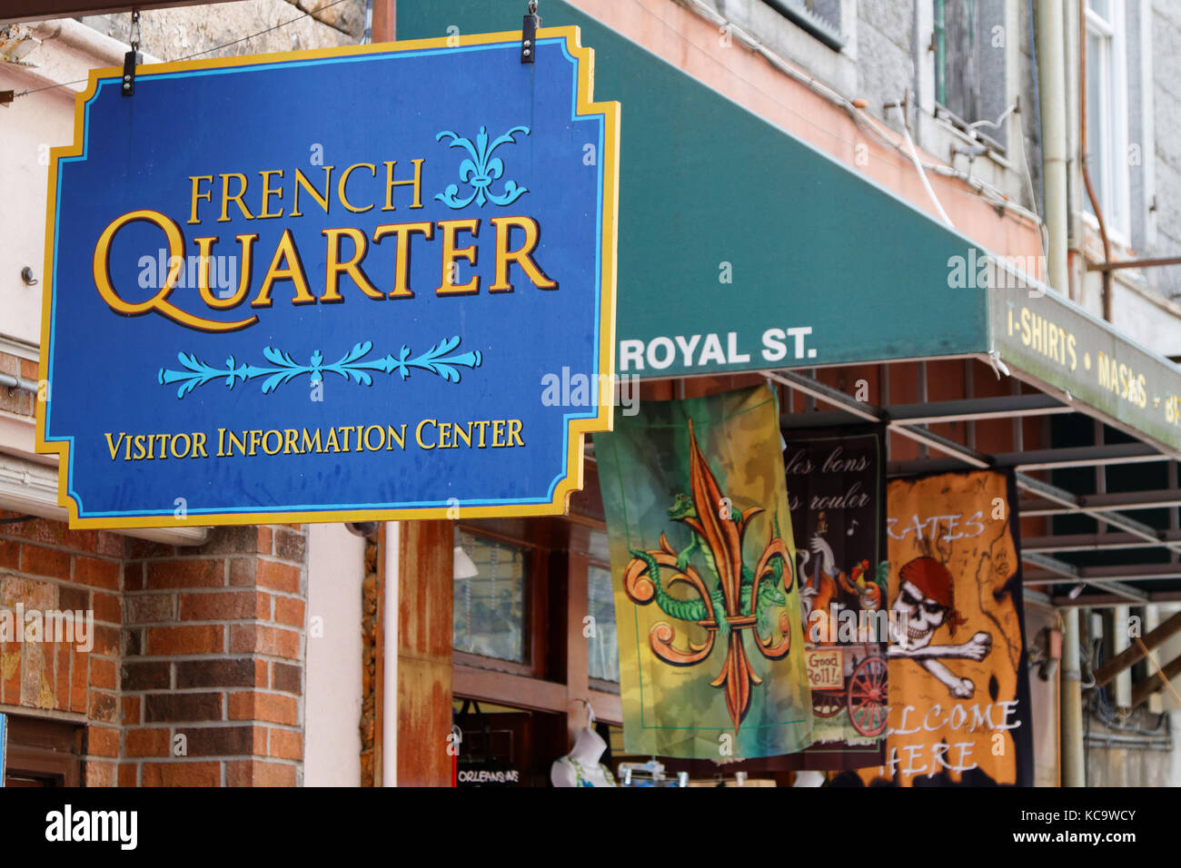 NEW ORLEANS, LOUISIANA, 5. Mai 2015 : das French Quarter, auch bekannt als Vieux Carré, ist das älteste Viertel der Stadt New Orleans Stockfoto