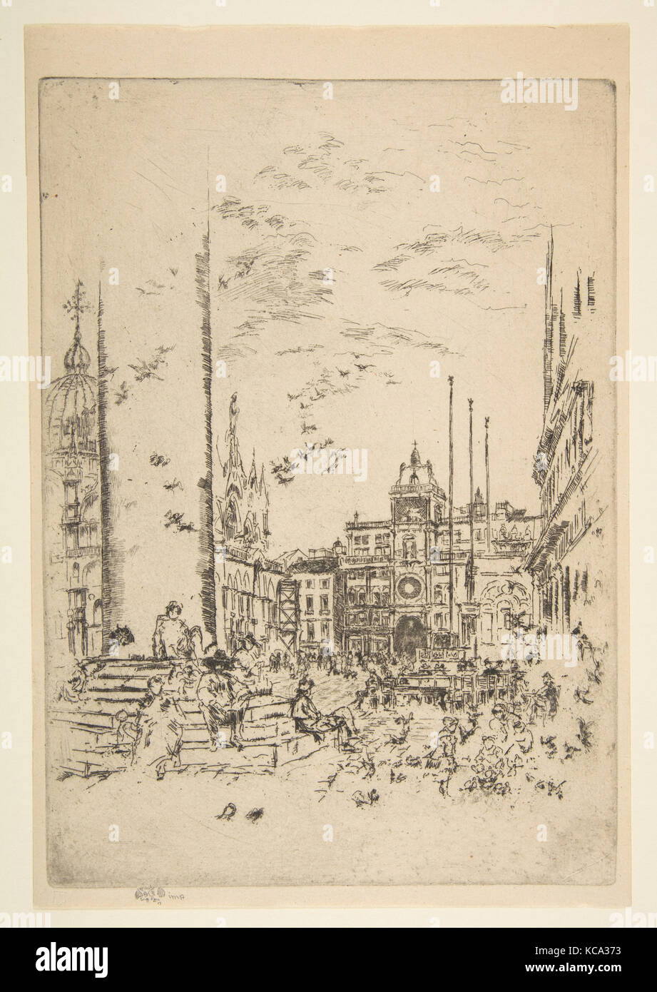 Die Piazetta (der Piazzetta), James McNeill Whistler, 1879-80 Stockfoto