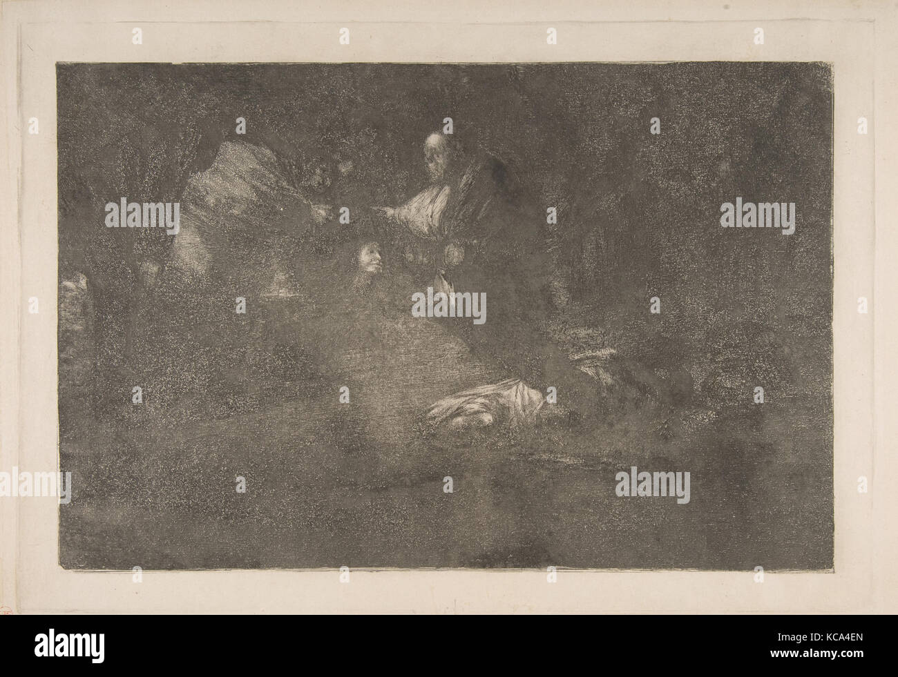 Platte 18 aus den "isparates': Gleich und Gleich gesellt sich gern, Goya, Ca. 1816 - 23 (privater Druck Ca. 1854 Stockfoto