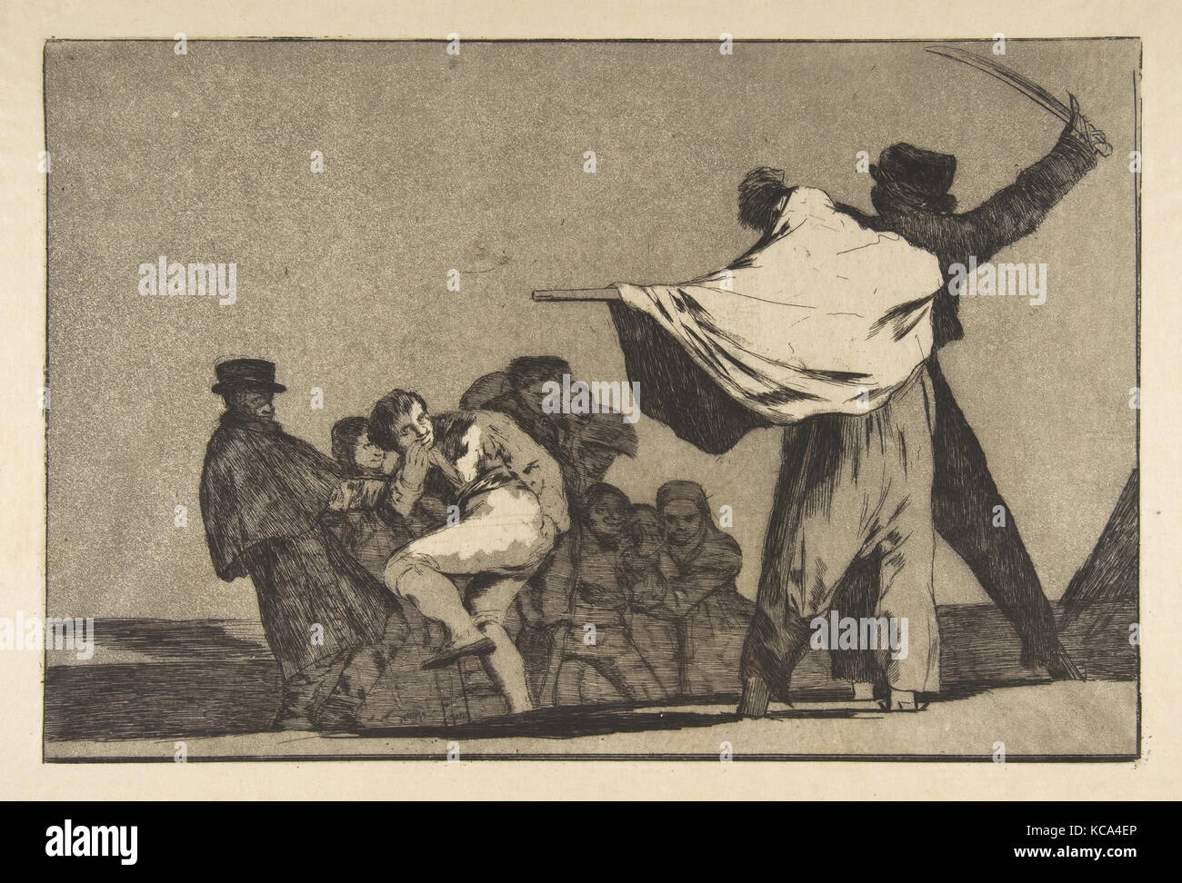 Eine Platte aus dem 'Disparates': Bekannte Torheit, Goya, Ca. 1816 - 23 (Veröffentlichung vor 1877 Stockfoto