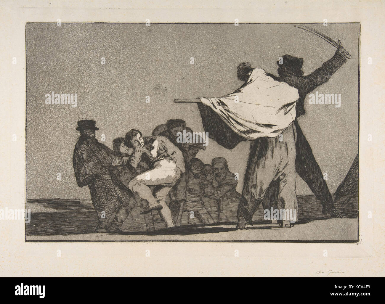 Eine Platte aus dem 'Disparates': Bekannte Torheit, Goya, Ca. 1816 - 23 (Veröffentlichung vor 1877 Stockfoto