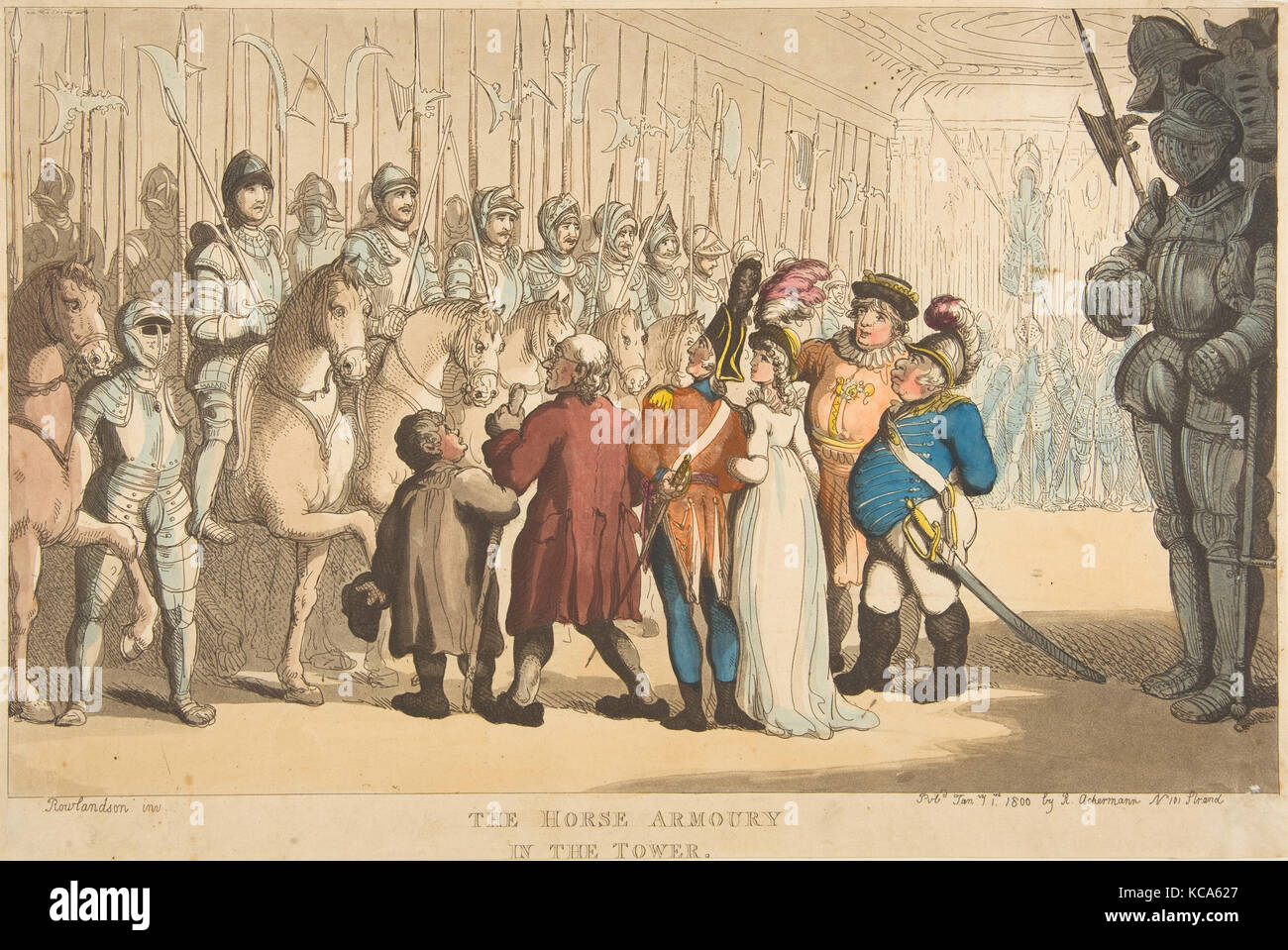 Das Pferd Zeughaus in den Turm, Thomas Rowlandson, Januar 1, 1800 Stockfoto