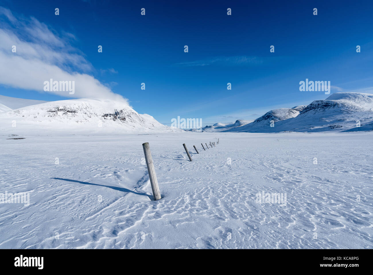 Skitouren in kebnekaise massive, schwedisch Lappland, Schweden, Europa Stockfoto