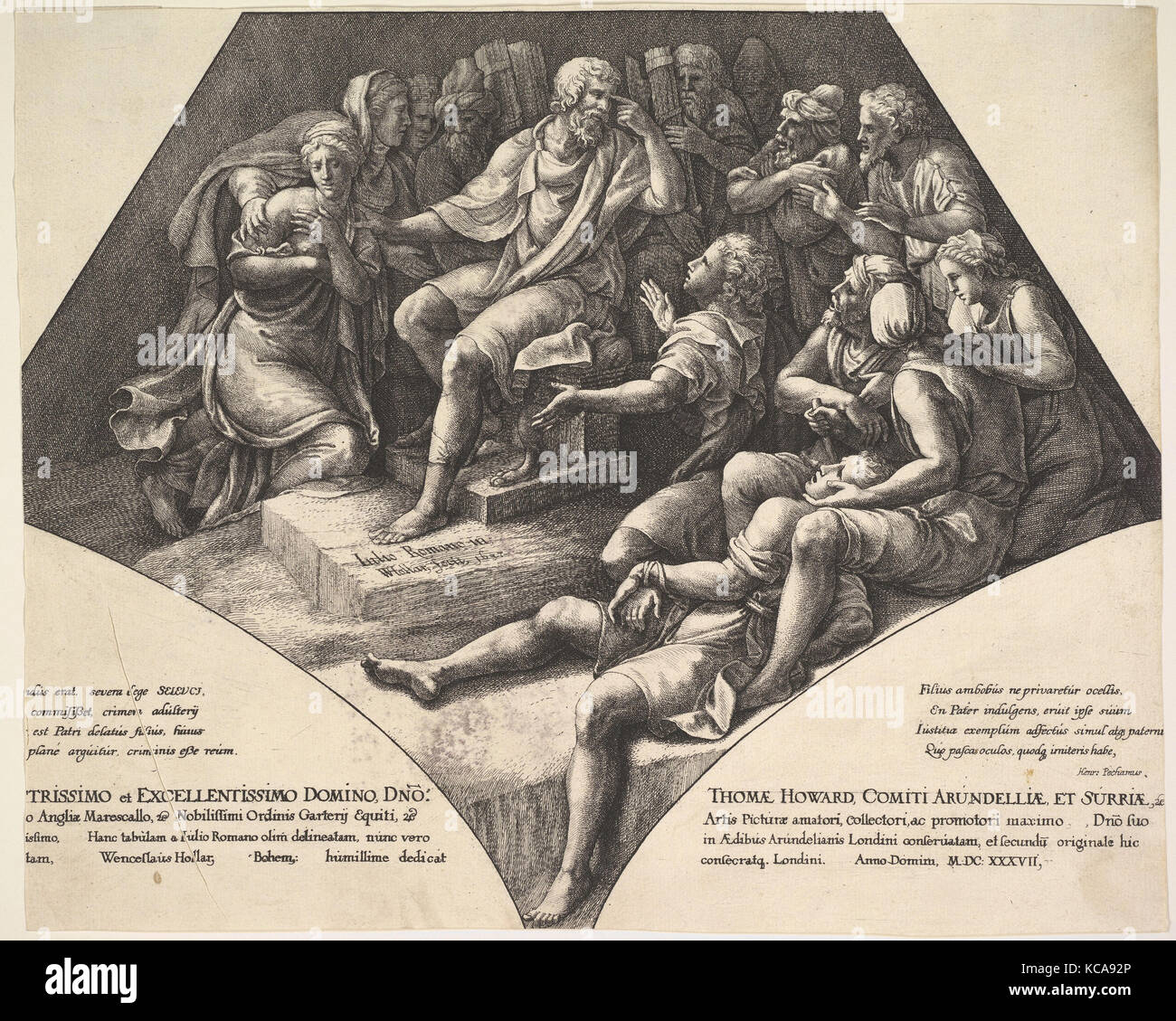 (Zaleucus Seleukos) und sein Sohn, nach Giulio Romano, 1637 Stockfoto