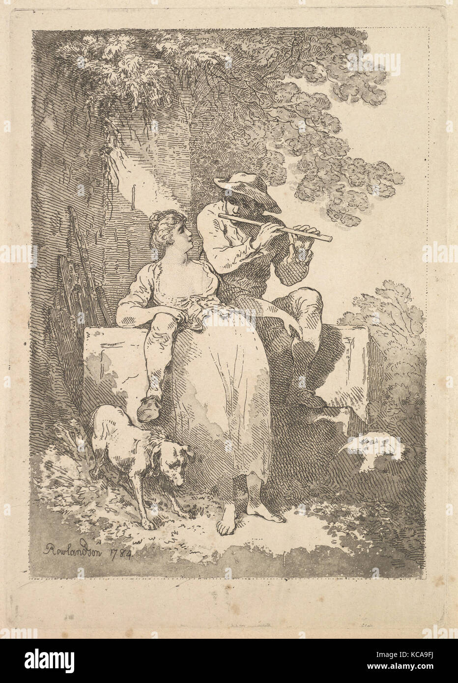 Von der Arbeit, sonnige Tage, Thomas Rowlandson, 1784 Rest Stockfoto