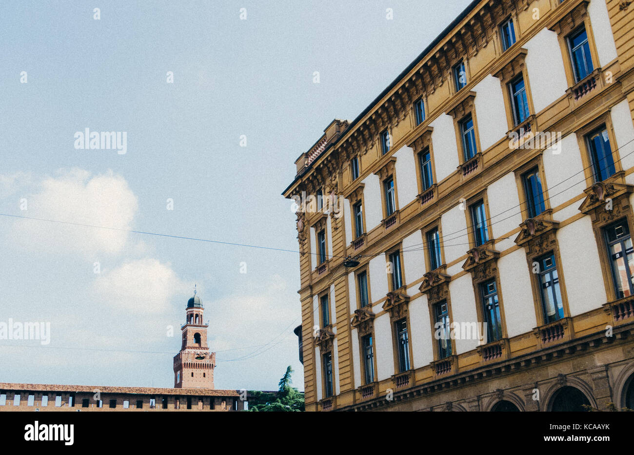 Castello Sforzesco in Mailand, Lombardei, Italien Stockfoto