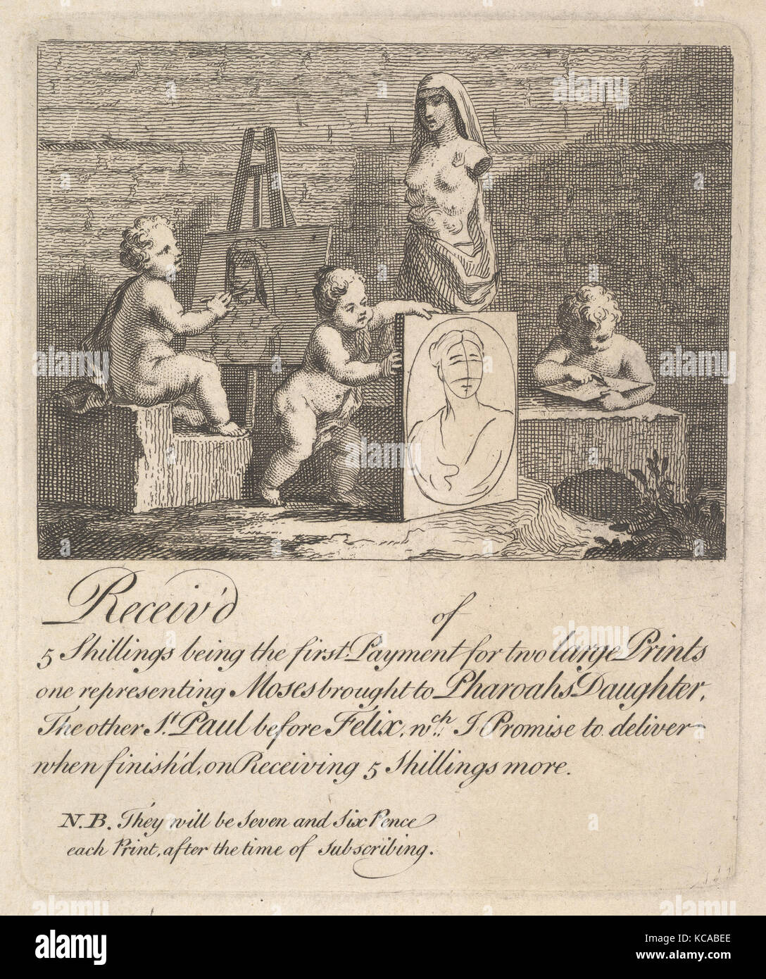 Jungen an Natur, 1751, Radierung Lugen und Gravur; vierte Zustand der Vier, Platte: 6 x 4 15/16 in. (15,2 x 12,5 cm), Drucke Stockfoto
