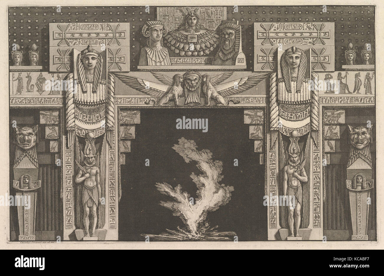 Ciieeo Pyramidenuhr Desktop Deko - Ägyptisches Ornament Aus Messing, 10x10x10cm