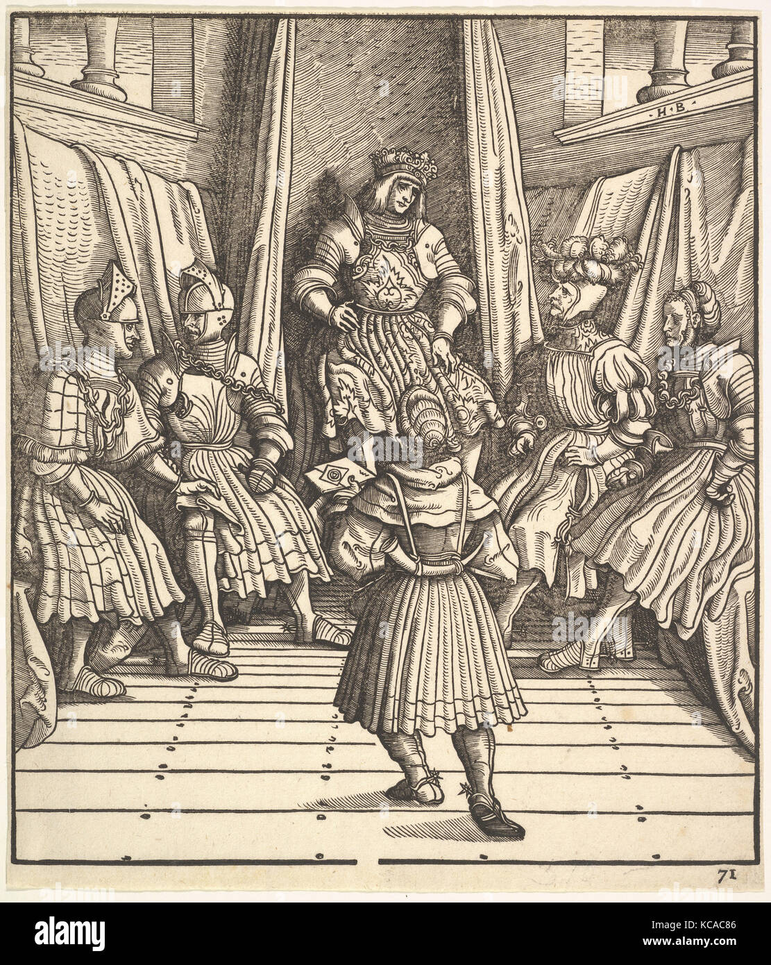 Illustration aus Der weiße König (Der Weiß König), Hans Burgkmair, 15. - 16. Jahrhundert Stockfoto