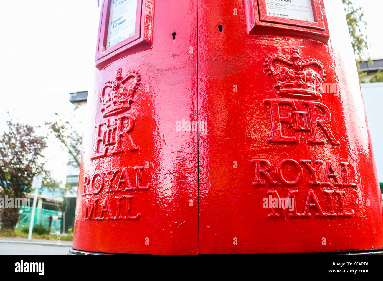 Wimbledon London, UK. 4. Okt, 2017. Royal Mail Personal haben für industrielle Streikaktionen in ein Streit ueber die Pensionen und Pay gestimmt. Als 110.000 Mitglieder der (cwu) communications Workers Union ihre Stimme abgegeben, und 89% sichern einen Streik Credit: Amer ghazzal/alamy leben Nachrichten Stockfoto