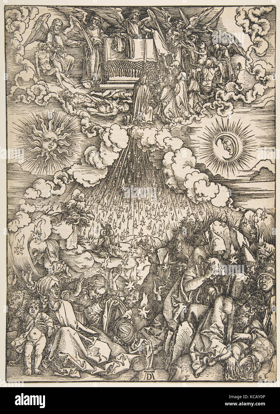 Die Eröffnung der Fünften und Sechsten Dichtungen, die von der Apokalypse, lateinischen Ausgabe, 1511, Albrecht Dürer, 1511 Stockfoto