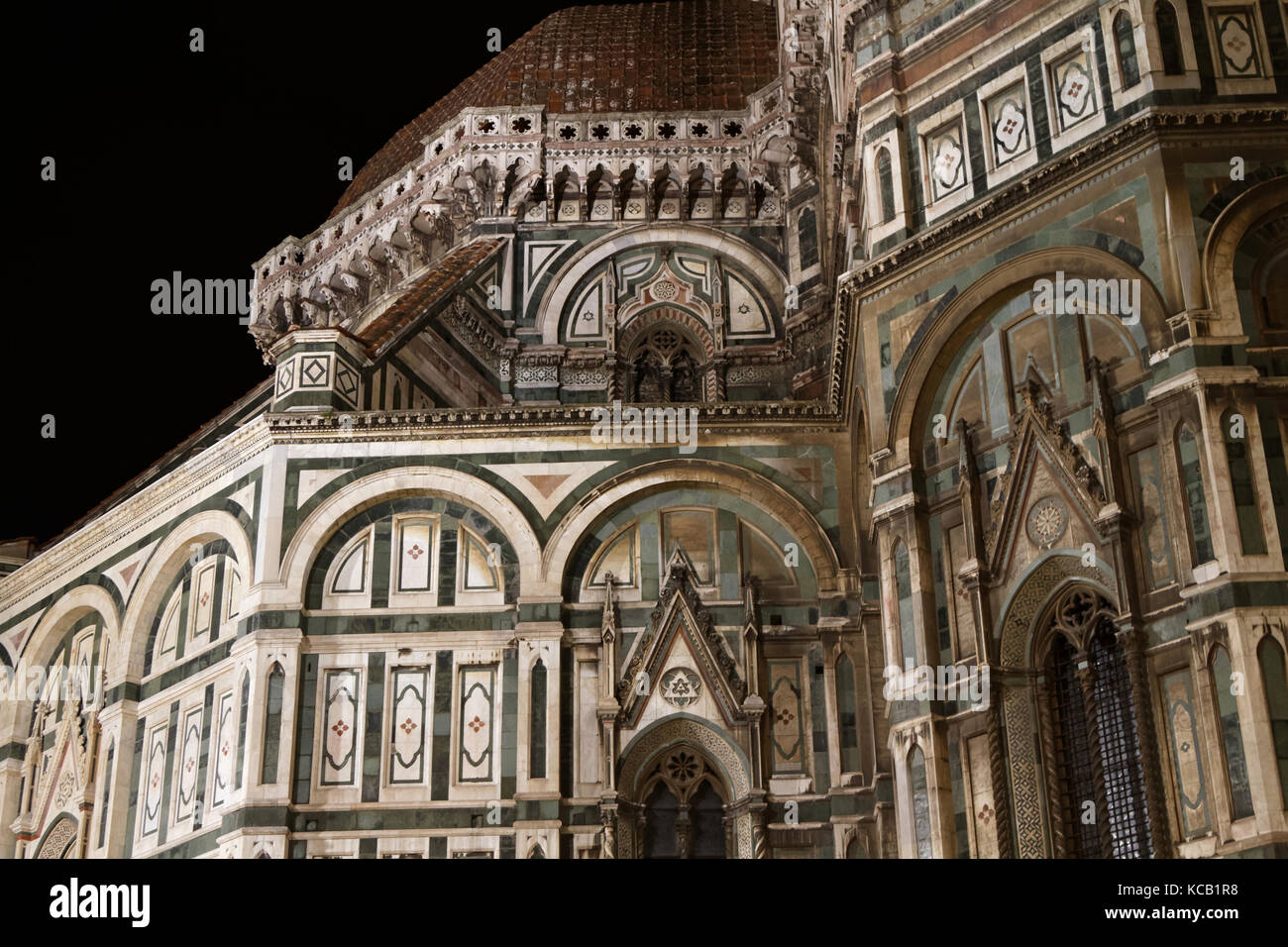 FLORENZ, ITALIEN, 11. September 2015 : der Dom von Florenz oder Il Duomo di Firenzano wurde 1296 eröffnet. Florenz war ein Zentrum des mittelalterlichen europäischen Handels und Stockfoto
