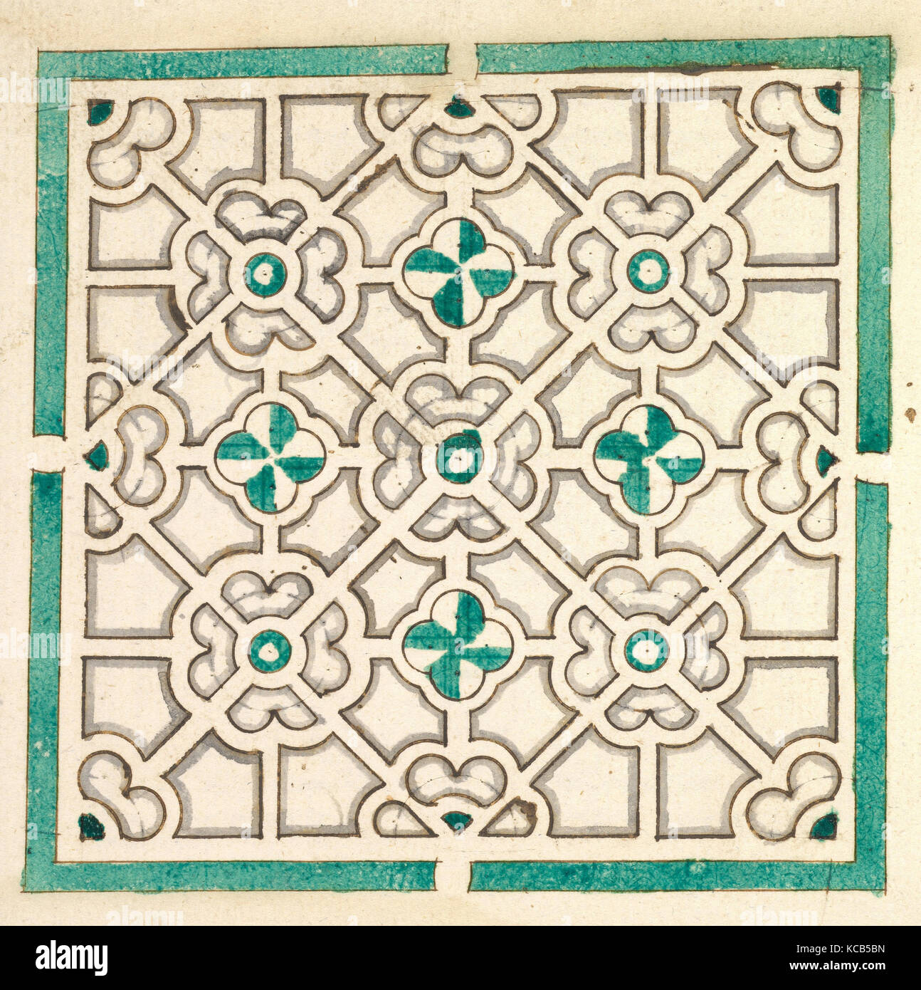 Layout für einen Garten mit Blume-förmige Floral Betten, 17. Jahrhundert Stockfoto