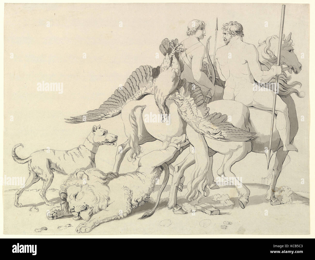 Des Menschen Stärke, Johann Heinrich Wilhelm Tischbein, Ende des 18. Anfang des 19. Jahrhunderts Stockfoto