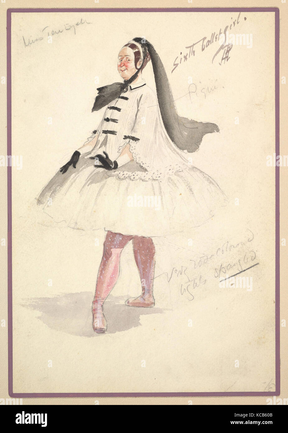 Kostüme für "sechsten Ballett Mädchen", Percy Anderson, 1901 Stockfoto