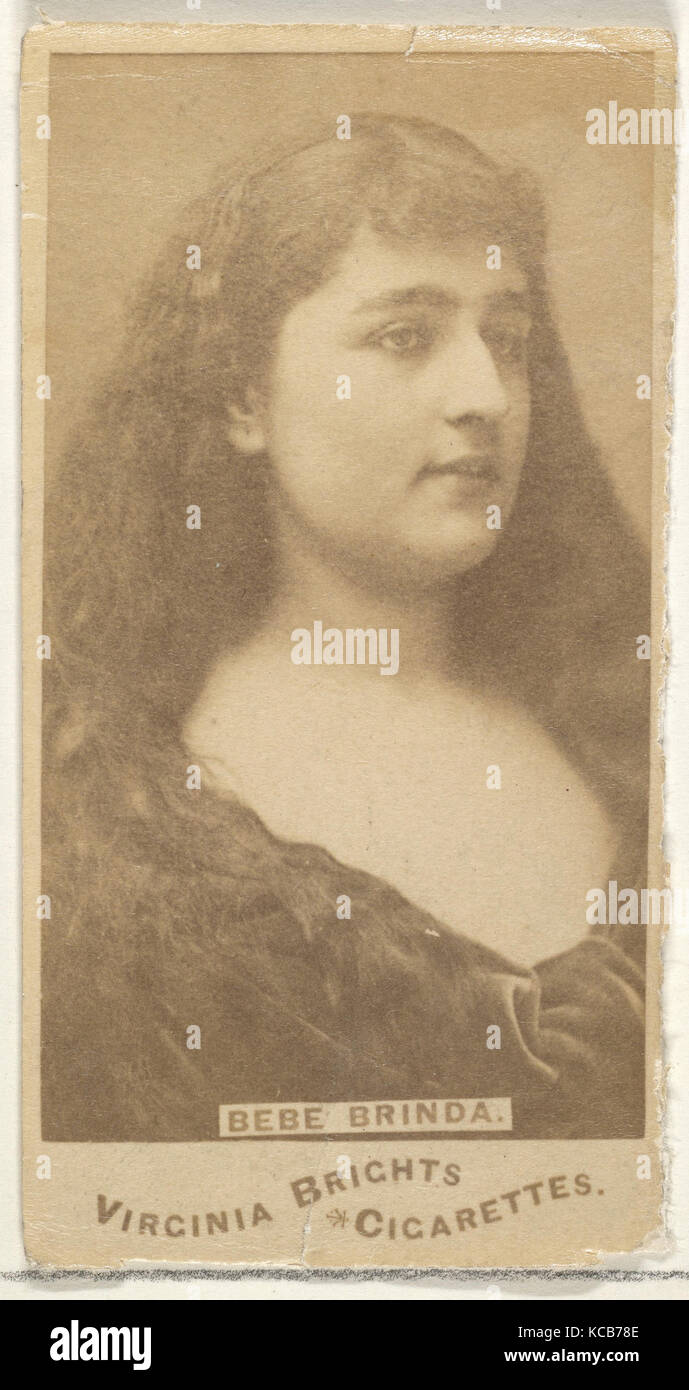 Bebe Brinda, von den Schauspielern und Schauspielerinnen-Serie (N45, Typ 1) für Virginia Brights Zigaretten, Ca. 1888 Stockfoto