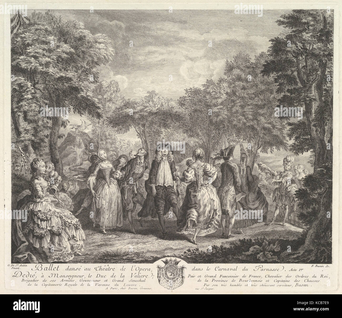 Le Carnaval du Parnasse, nachdem Gabriel de Saint-Aubin, 1761-62 Stockfoto