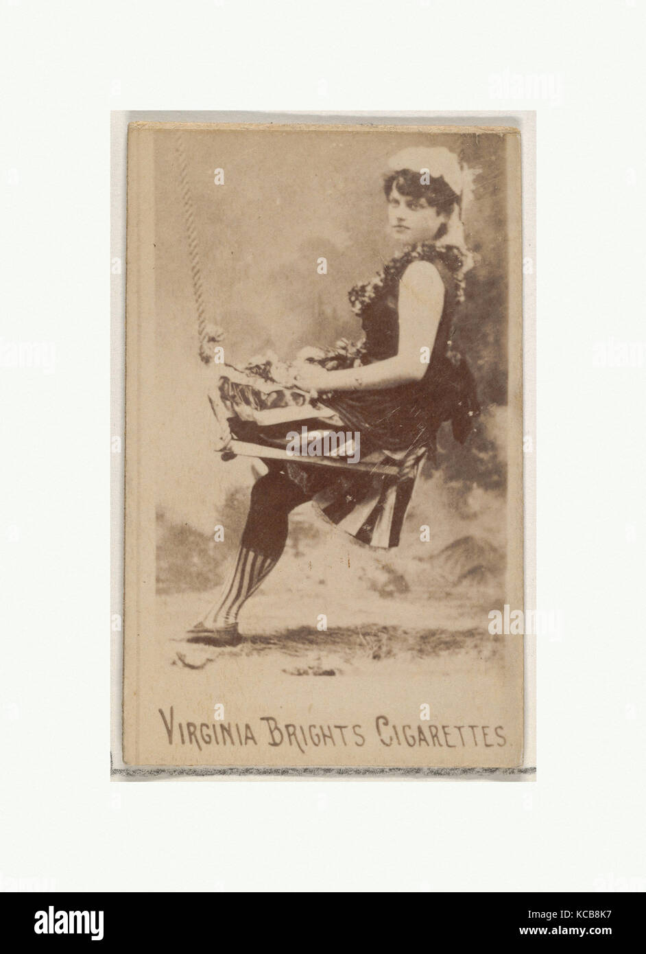 Von den Schauspielern und Schauspielerinnen-Serie (N45, Typ 5) für Virginia Brights Zigaretten, Ca. 1888 Stockfoto