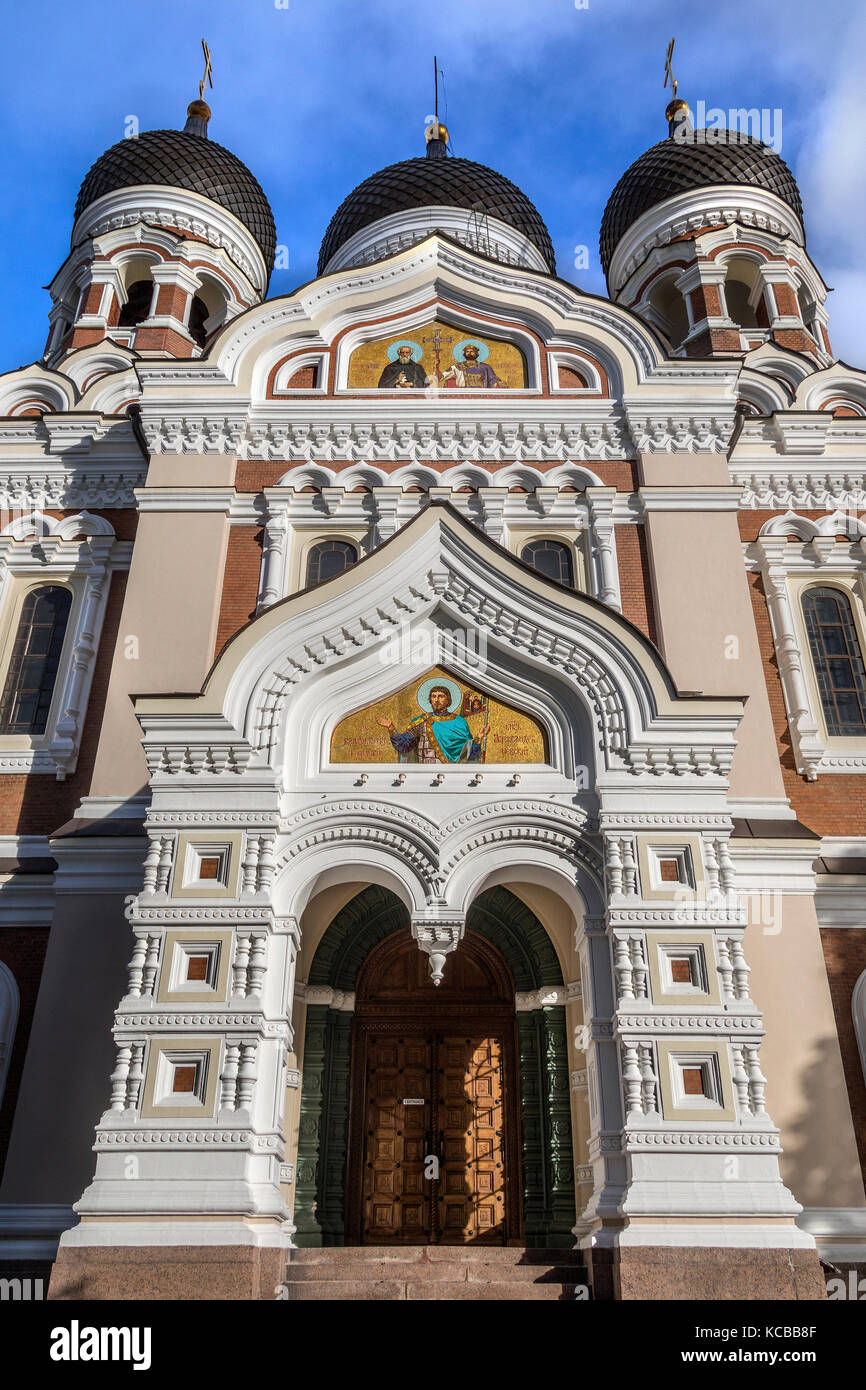 Die Alexander-Newski-Kathedrale in der Altstadt von Tallinn in Estland. einer orthodoxen Kirche in der russischen Revival Stil zwischen 1894 und 1900 erbaut Stockfoto
