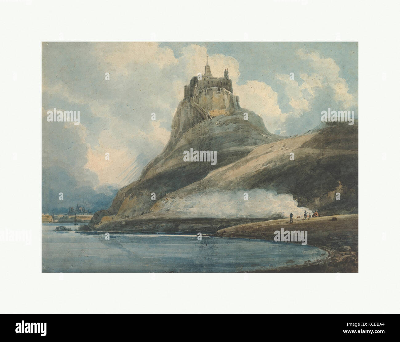 Lindisfarne Castle, Holy Island, Northumberland, Thomas Girtin, 1796-97 Stockfoto