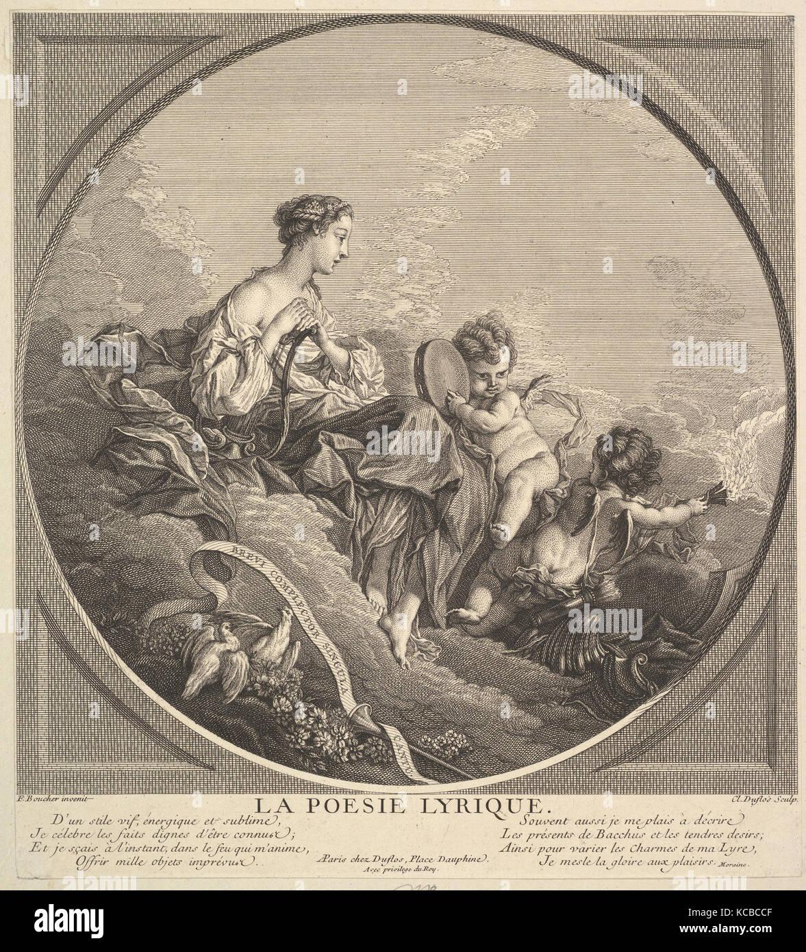 Lyrik, Claude Augustin Duflos le Jeune, Ca. 1741 Stockfoto