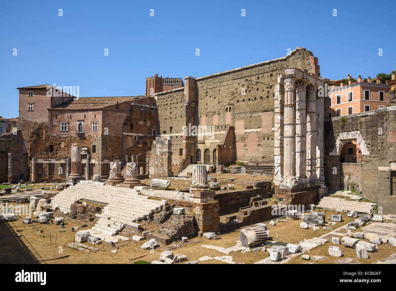 Forum des Augustus, Foro di Augusto, Rom, Italien Stockfoto
