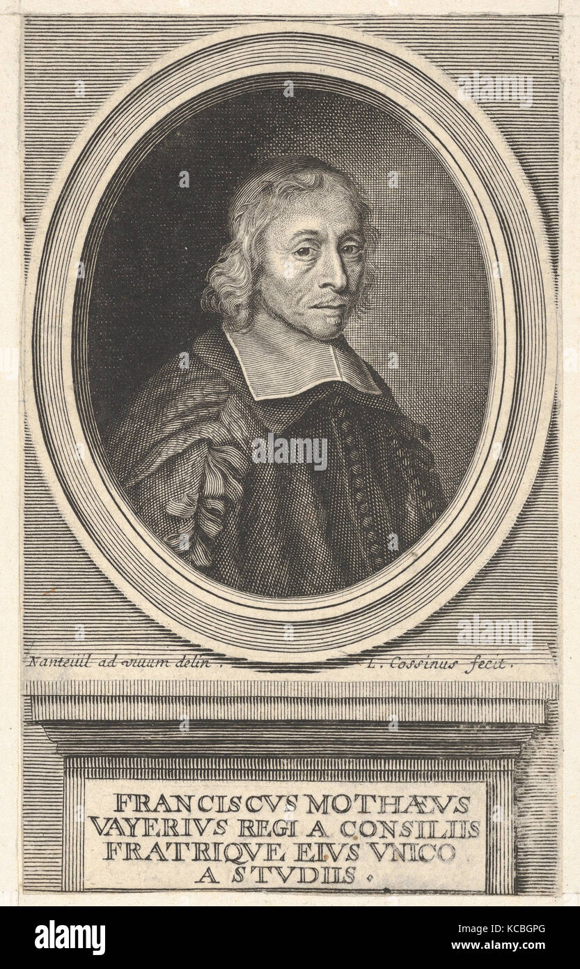 François de La Mothe le Vayer, Louis Cossin, 17. Jahrhundert Stockfoto