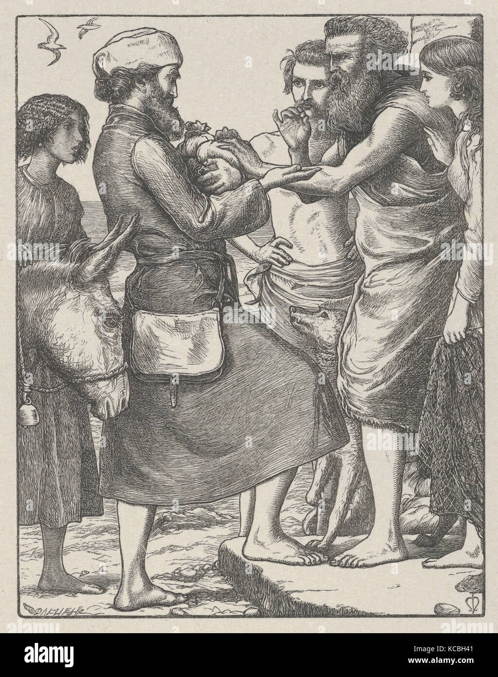 Die kostbare Perle (die Gleichnisse unseres Herrn und Heilandes Jesu Christi), Nach Sir John Everett Millais, 1864 Stockfoto