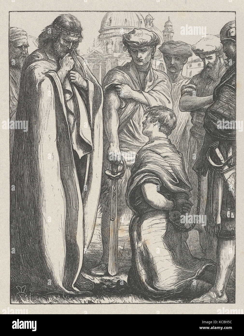 Die unbarmherzige Knecht (die Gleichnisse unseres Herrn und Heilandes Jesu Christi), Nach Sir John Everett Millais, 1864 Stockfoto