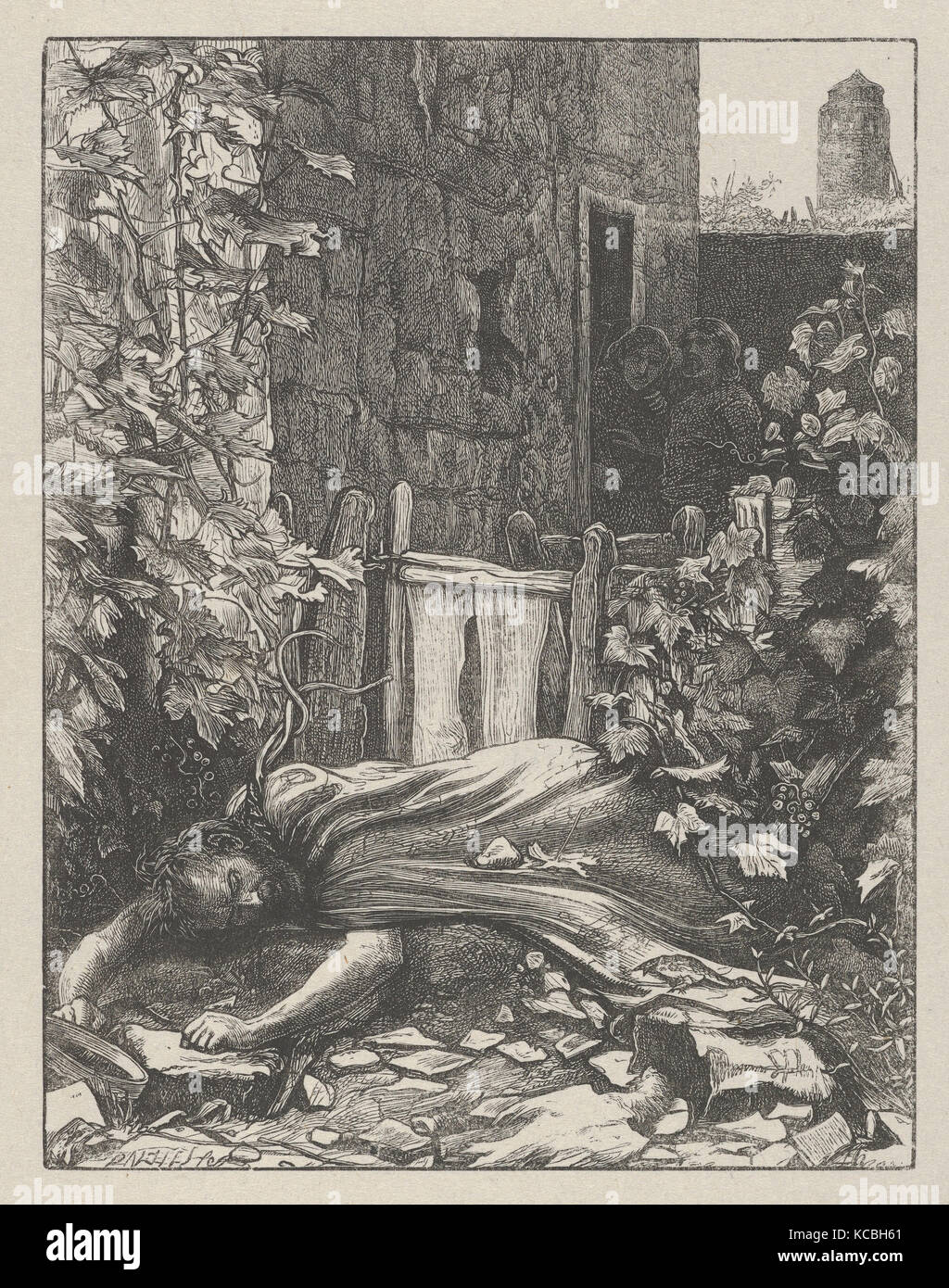 Die bösen Weingärtner (die Gleichnisse unseres Herrn und Heilandes Jesu Christi), Nach Sir John Everett Millais, 1864 Stockfoto