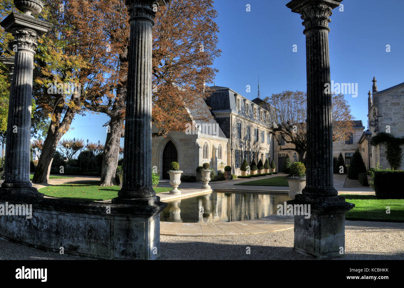 Château La Mission Haut-Brion, Bordeaux, Gironde, Frankreich Stockfoto