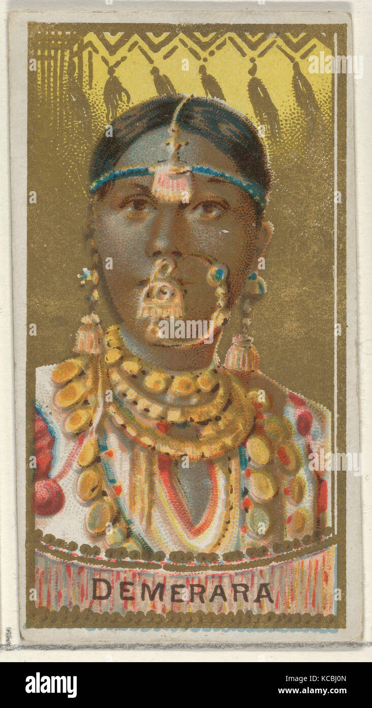 Demerara, der Art von allen Nationen-Serie (N24) bei Allen&Ginter Zigaretten, 1889 Stockfoto