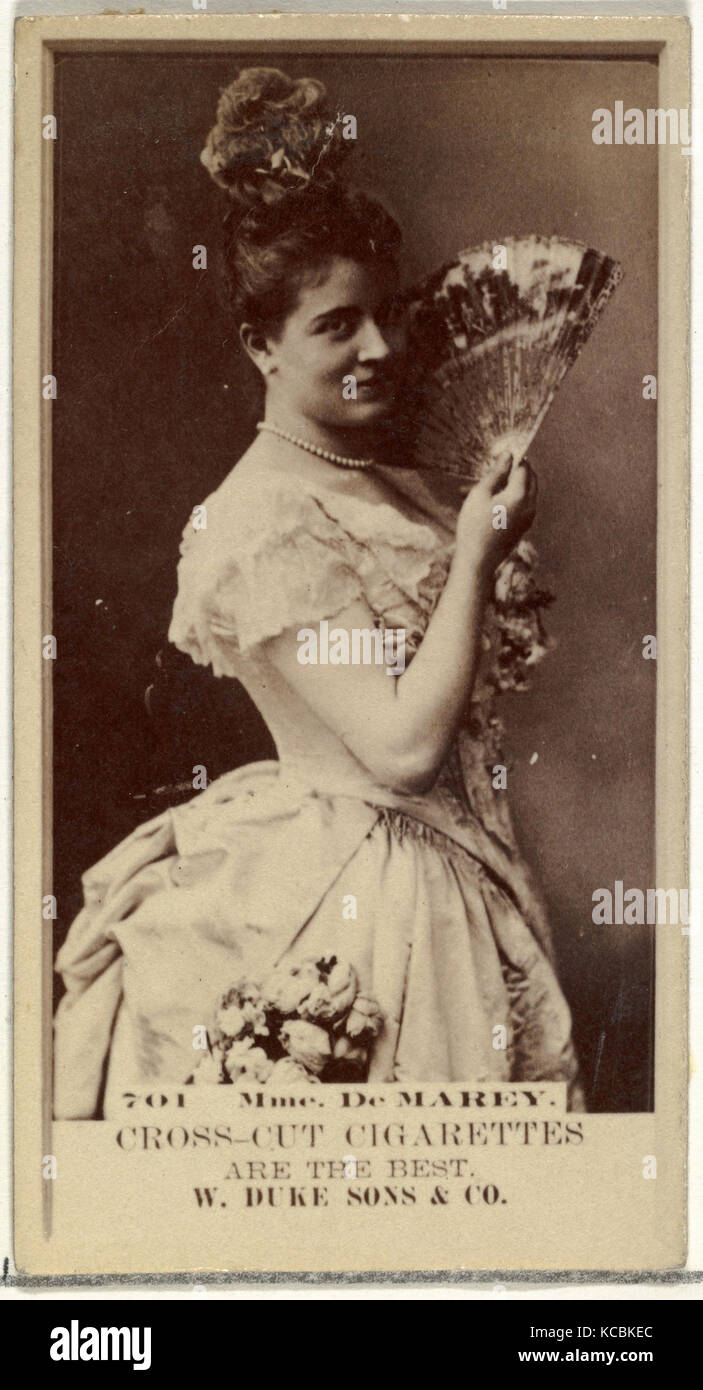 Zeichnungen und Drucke, Foto, Karte Nummer 701, Mme. De Marey, aus dem Schauspieler und Schauspielerinnen, die Serie von Herzog Söhne & Co ausgestellt Stockfoto