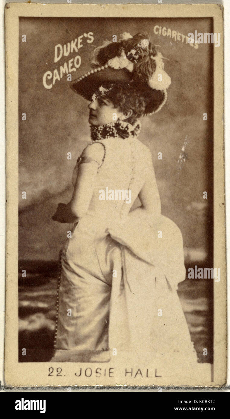 Zeichnungen und Drucke, Foto, Karte Nr. 22, Josie Halle, von den Schauspielern und Schauspielerinnen Serie von Herzog Söhne & Co ausgestellt Stockfoto