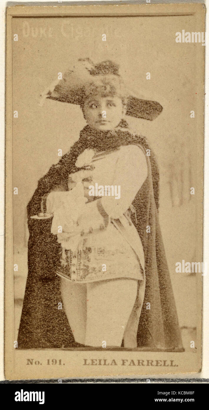 Zeichnungen und Drucke, Fotografieren, Nummer 191, Leila Farrell, von dem Schauspieler und Schauspielerinnen, die Serie von Herzog Söhne & Co ausgestellt Stockfoto